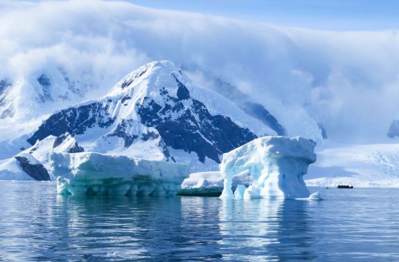 Zodiac Tour among the Icebergs on the Antarctic Peninsula