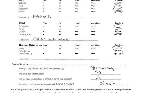 Review img # 124 of the yacht ABOVE & BEYOND