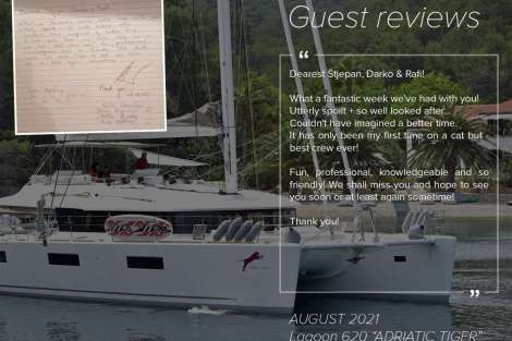 Review img # 5 of the yacht ADRIATIC TIGER (Lagoon 620)