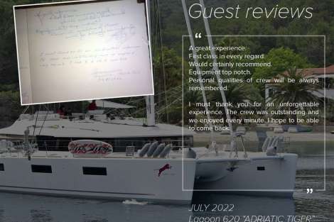 Review img # 10 of the yacht ADRIATIC TIGER (Lagoon 620)