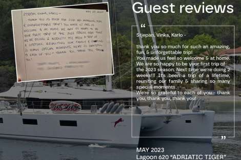 Review img # 12 of the yacht ADRIATIC TIGER (Lagoon 620)