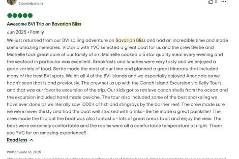 Review img # 4 of the yacht Bavarian Bliss