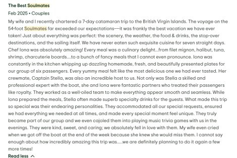 Review img # 2 of the yacht Cleopatra