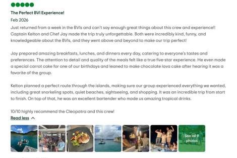 Review img # 2 of the yacht Cleopatra