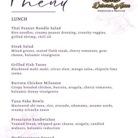 Food onboard DEBORAH ANNE # 2