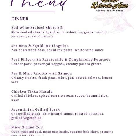 Food onboard DEBORAH ANNE # 4