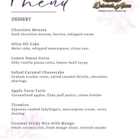 Food onboard DEBORAH ANNE # 5