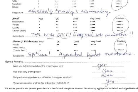 Review img # 127 of the yacht HIGH FIVE