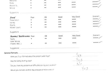 Review img # 67 of the yacht HIGH FIVE