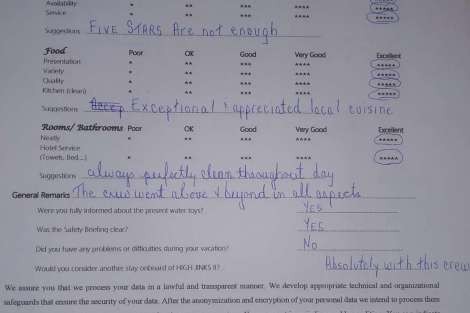 Review img # 82 of the yacht HIGH FIVE