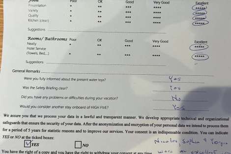 Review img # 32 of the yacht HIGH FIVE