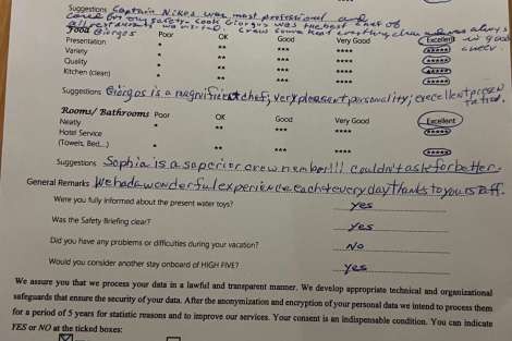 Review img # 34 of the yacht HIGH FIVE