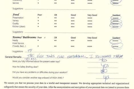 Review img # 43 of the yacht HIGHJINKS