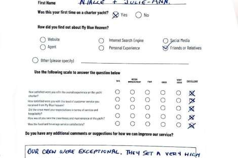 Review img # 44 of the yacht My Blue heaven