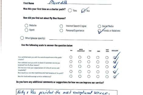 Review img # 46 of the yacht My Blue heaven