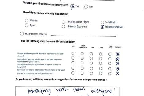 Review img # 43 of the yacht My Blue heaven