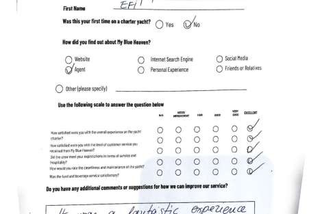 Review img # 34 of the yacht My Blue heaven