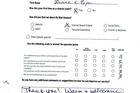 Review img # 26 of the yacht My Blue heaven