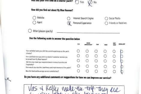 Review img # 22 of the yacht My Blue heaven