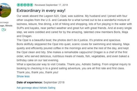 Review img # 16 of the yacht OPAL (Lagoon 620)