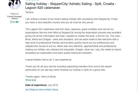 Review img # 17 of the yacht OPAL (Lagoon 620)