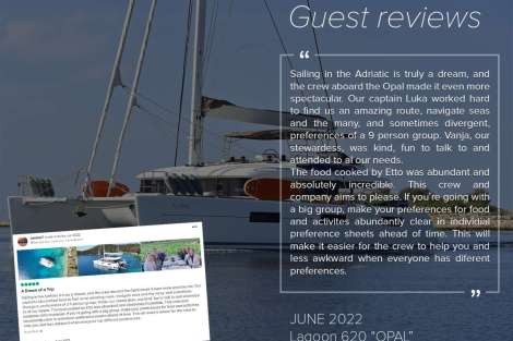 Review img # 11 of the yacht OPAL (Lagoon 620)