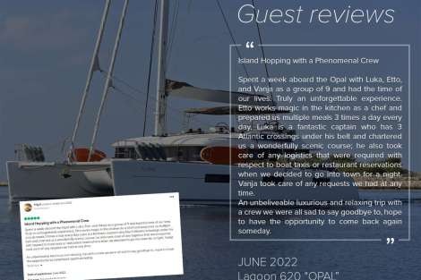 Review img # 15 of the yacht OPAL (Lagoon 620)