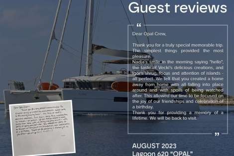 Review img # 10 of the yacht OPAL (Lagoon 620)